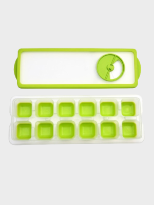 Ice Cube Tray with Lid Green