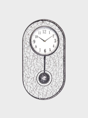 Oval-Pendulum-Wall-Clock