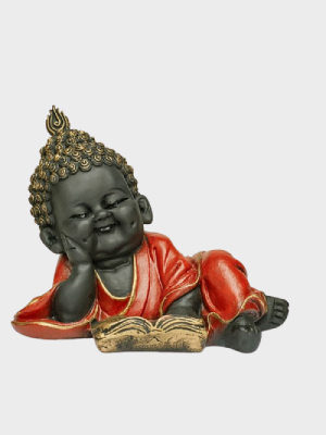 Monk Figurine in Black